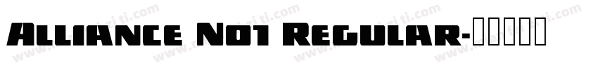 Alliance No1 Regular字体转换